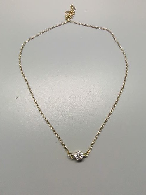 Small CZ Stone Necklace