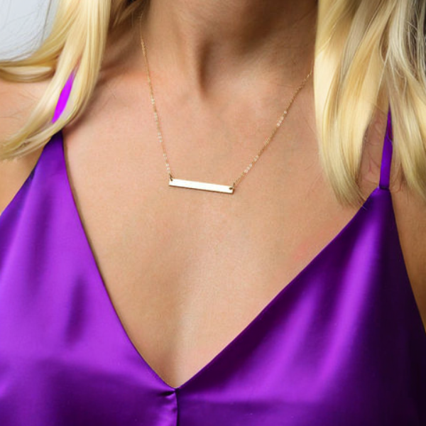 Gold Bar Necklace