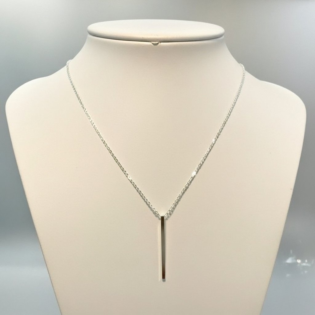 Long Pole Pendant Necklace
