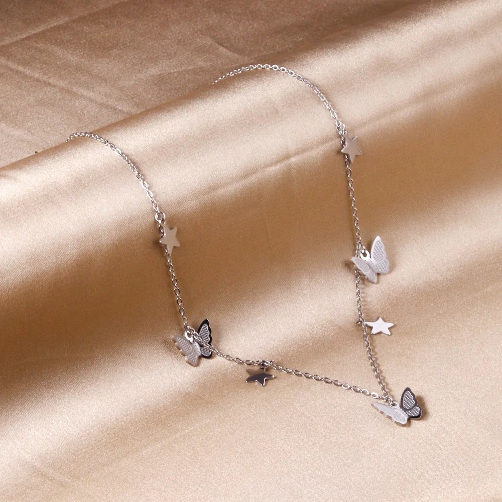 Butterfly & Stars Choker