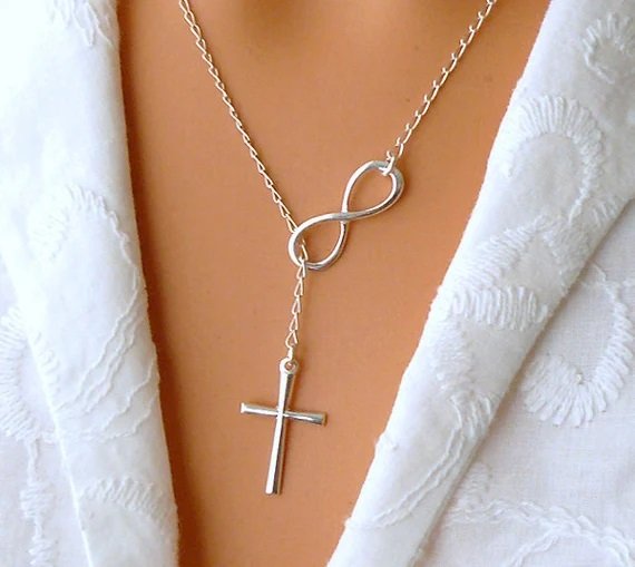 Infinity & Cross Necklace