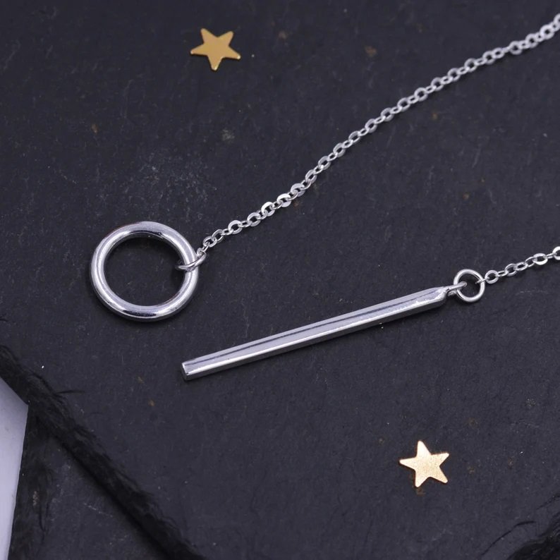 Circle & Pole Necklace