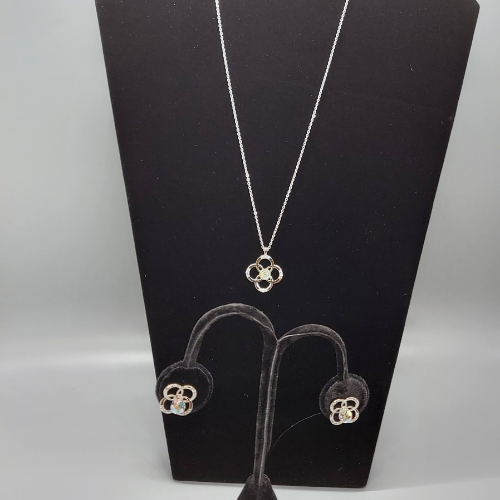 Gumdrop Necklace with Earrings