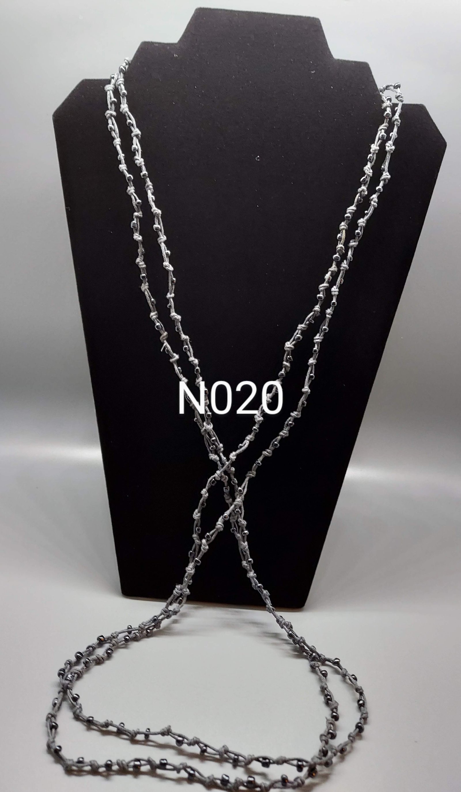 Long Rope Beaded Necklace
